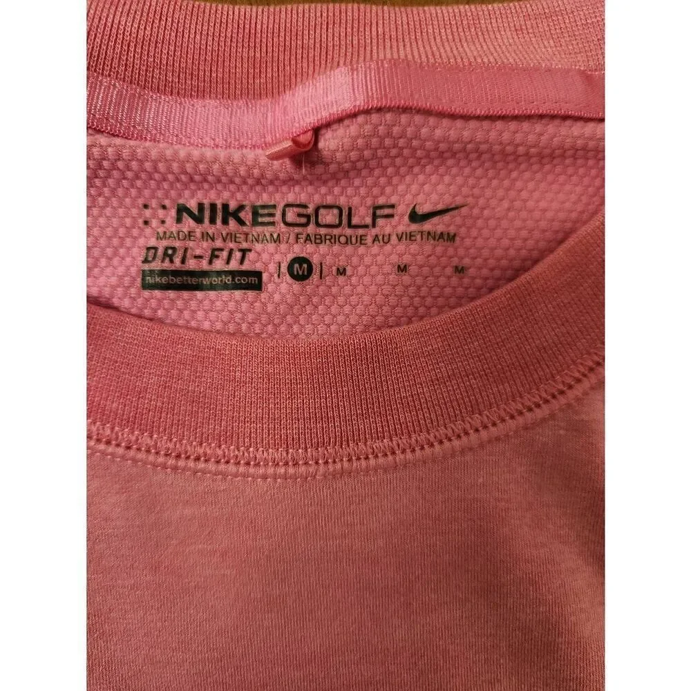 Nike Golf Pink Athletic Sweatshirt Size Medium